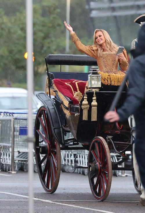 Amanda Holden as a Princess: Behind the Scenes of London Mobile Game Ad Filming 07/04/2023 2