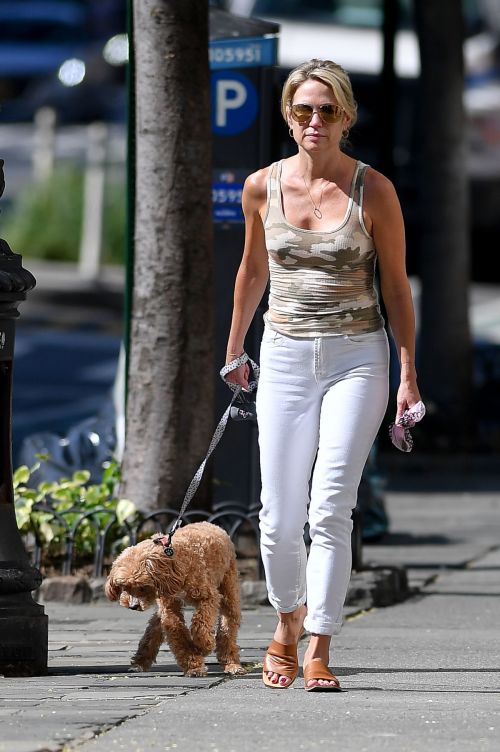 Amy Robach Out with Her Dog in New York 1