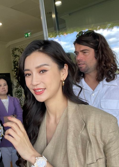 Angelbaby at Ralph Lauren Lunch before Wimbledon in London 07/16/2023