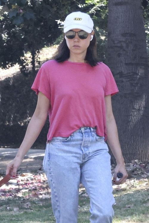 Aubrey Plaza Out with Her Dog in Los Feliz 1