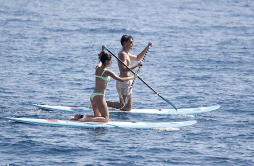 Carmen Montero Mundt in Bikini Paddle-Boarding in the South of France 07/16/2023 3