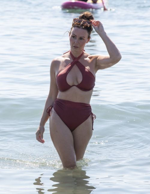 Chanelle Hayes in Bikini at a Beach in Torremolinos 1