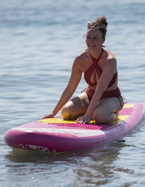 Chanelle Hayes in Bikini at a Beach in Torremolinos 3