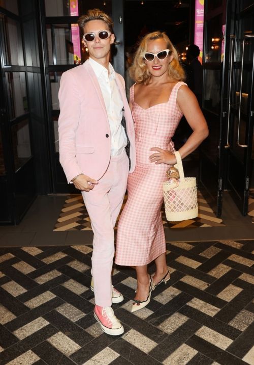 Charlotte Dellal Arrives at a Barbie Screening in London 2
