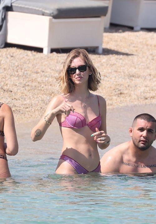 Chiara Ferragni in Bikini on the Beach in Mykonos 07/15/2023 7