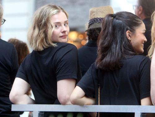 Chloe Moretz and Rachel Zegler at Rock the City for a Fair Contract Rally at Times Square in New York 4