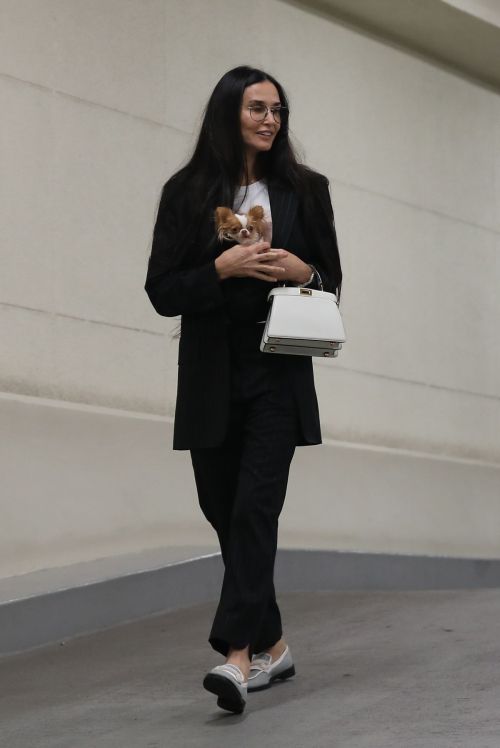 Demi Moore Arrives at Honor Titus Art Show in Beverly Hills 2