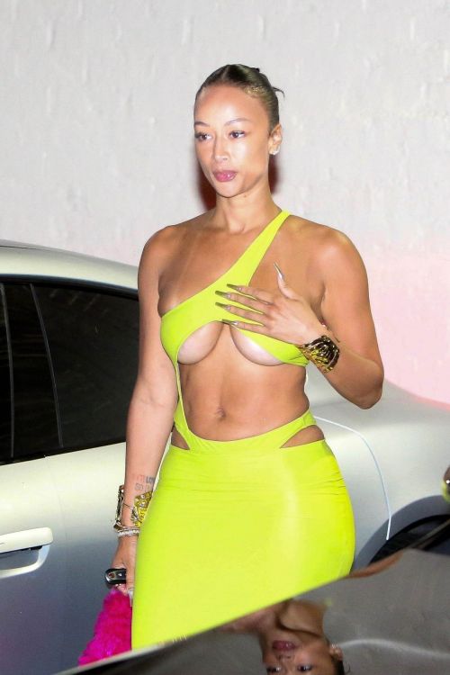 Draya Michele Leaves Winnie Harlow and Kyle Kuzma Birthday Party at Delilah Nightclub in Los Angeles