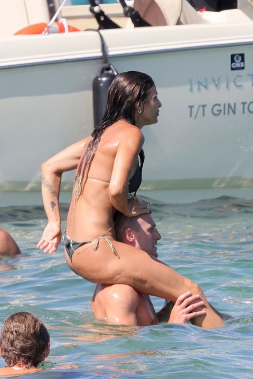 Elisabetta Canalis in Bikini at a Beach 07/15/2023 5