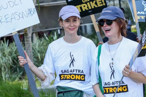 Elizabeth Reaser at SAG-AFTRA Strike in Los Angeles 3