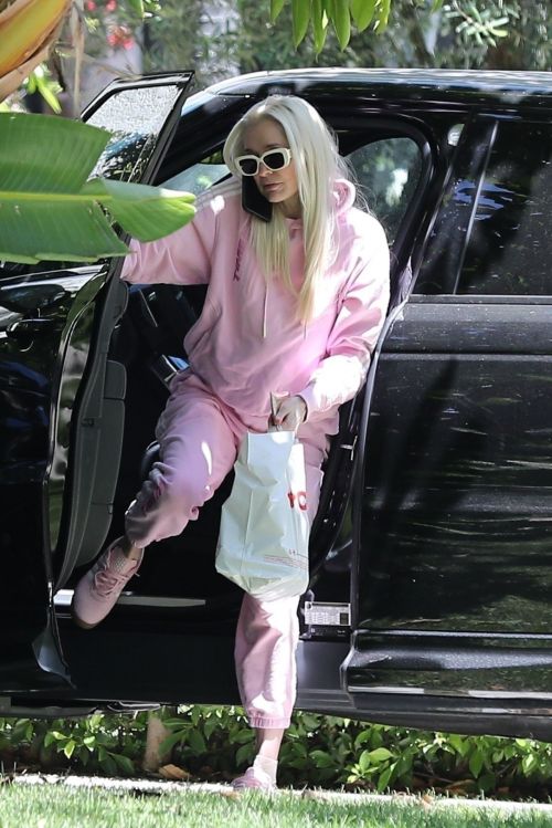 Erika Jayne Spotted in Stylish Tracksuit and Pink Adidas Sneakers in LA 1