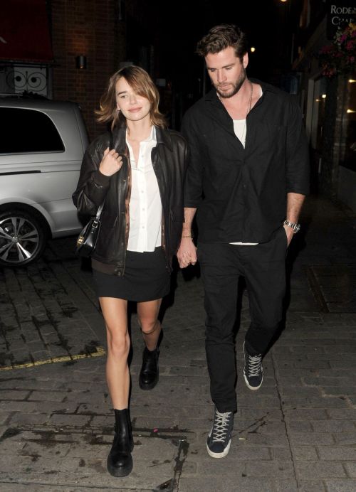 Gabriella Brooks Dinner Outing in London with Liam Hemsworth 07/14/2023 2