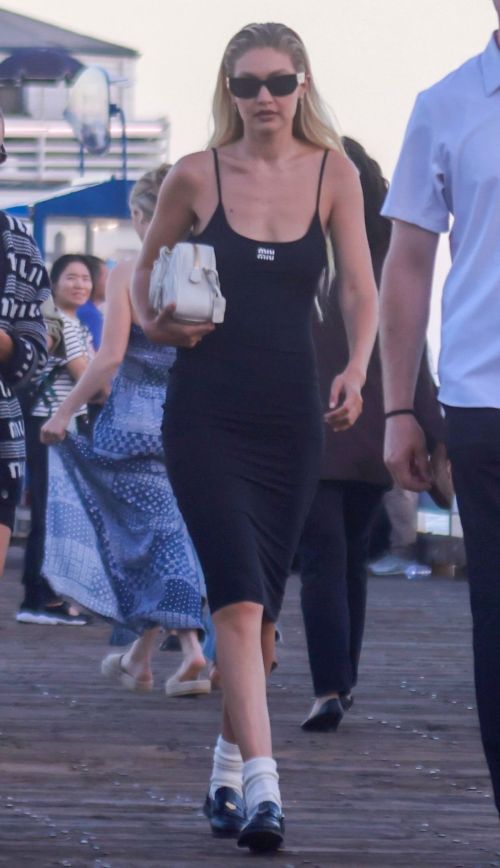 Gigi Hadid Arrives at Miu Miu Summer Club Beach Party 5