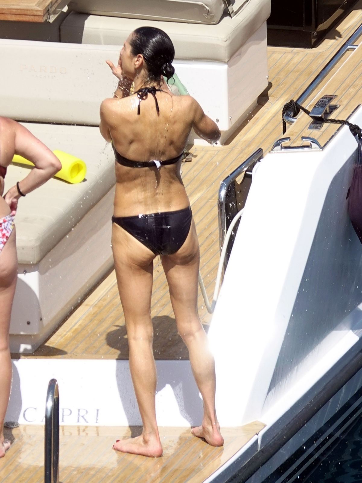 Jennifer Connelly Rocks a Black Bikini in Capri, Italy