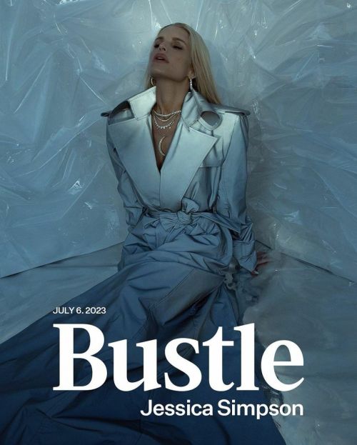 Jessica Simpson Shines on Bustle Magazine Cover: Flaunting Her Legs and Unmatched Style