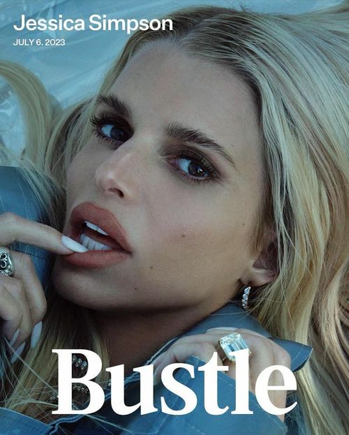 Jessica Simpson Shines on Bustle Magazine Cover: Flaunting Her Legs and Unmatched Style 7