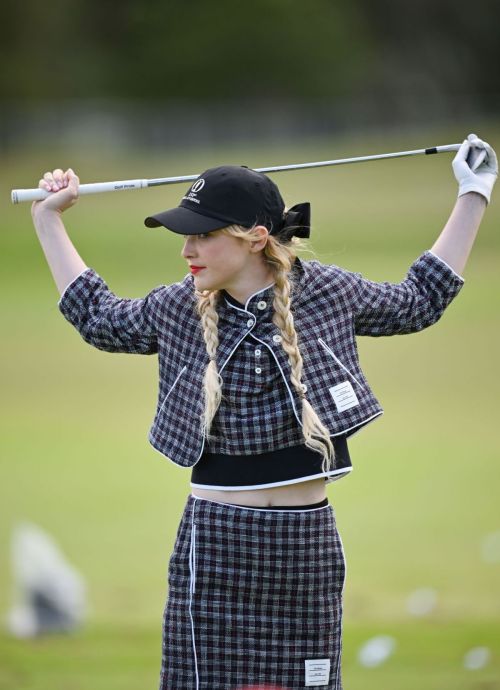 Kathryn Newton Playing at Open Invitational at Royal Liverpool Golf Club 07/16/2023 1
