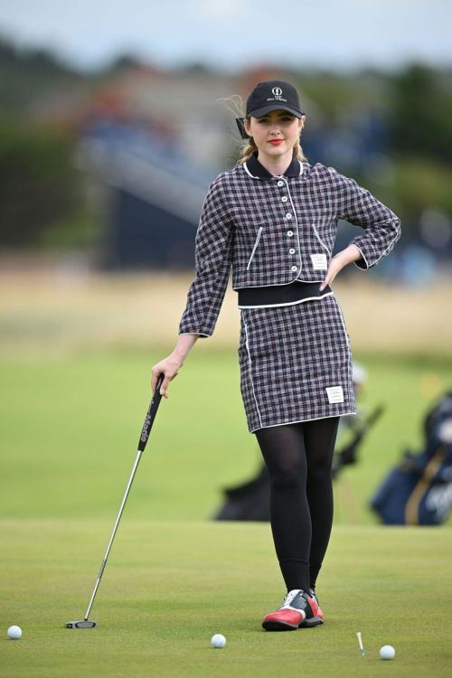 Kathryn Newton Playing at Open Invitational at Royal Liverpool Golf Club 07/16/2023 9