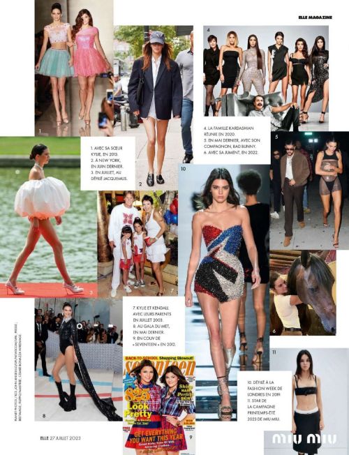 Kendall Jenner in Elle France July 2023