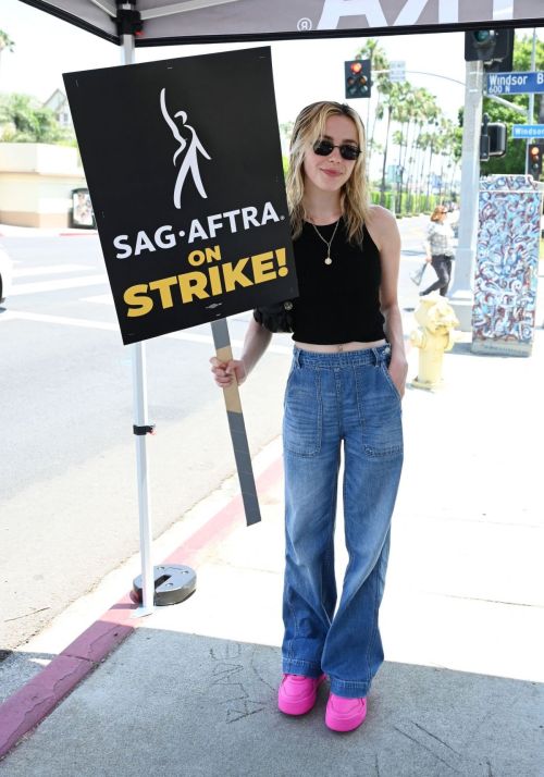 Kiernan Shipka at SAG-AFTRA Actors Union Strike 06/17/2023 4