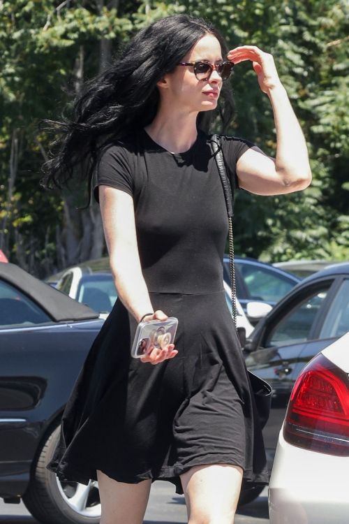 Krysten Ritter CVS Visit in Studio City Black Short Dress and Beautiful Legs 07/14/2023 1