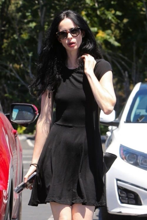 Krysten Ritter CVS Visit in Studio City Black Short Dress and Beautiful Legs 07/14/2023 3