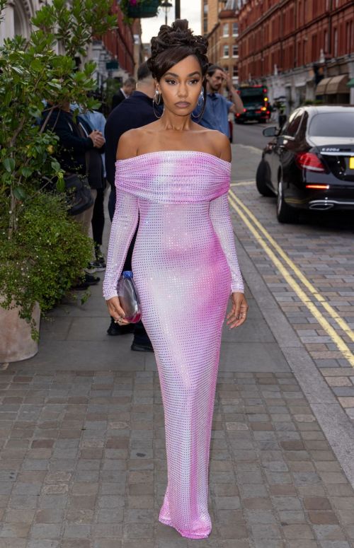 Leigh-Anne Pinnock Arrives at British Vogue x Self-Portrait Summer Party in London 2