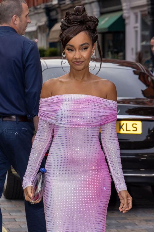 Leigh-Anne Pinnock Arrives at British Vogue x Self-Portrait Summer Party in London 6