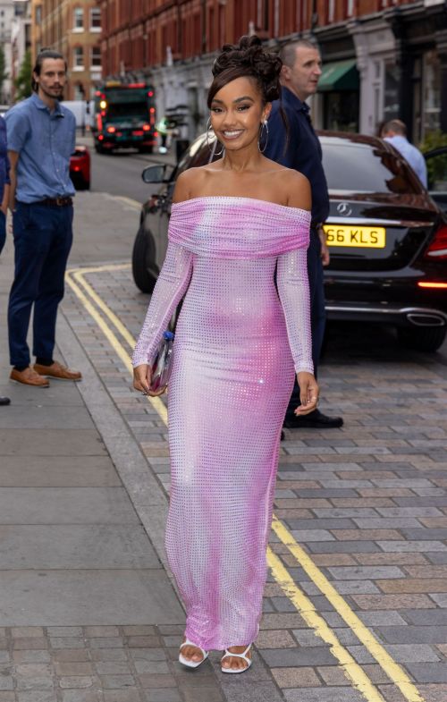 Leigh-Anne Pinnock Arrives at British Vogue x Self-Portrait Summer Party in London 7