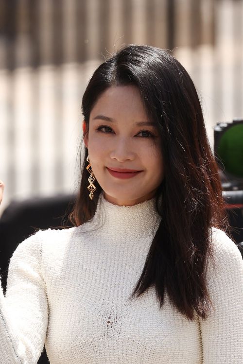 Li Qin Shines in High Neck White Dress and Long Boots at Fendi Haute Couture Spring/Summer 23/24 Show