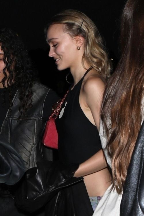 Lily-Rose Depp on a Dinner Date at Giorgio Baldi in Santa Monica