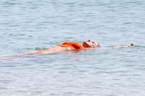 Michelle Hunziker at a Beach in Porto Cervo 3