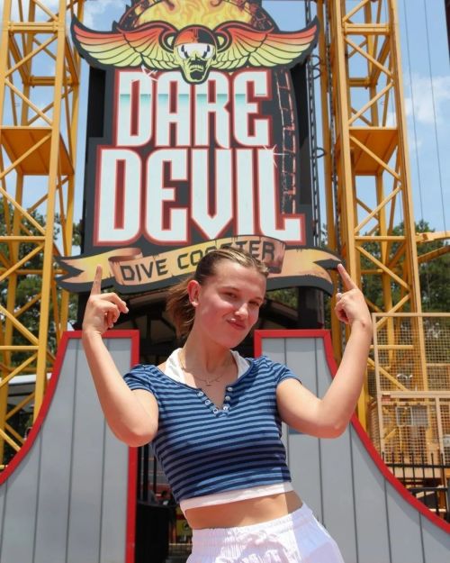 Millie Bobby Brown at Six Flags Over Georgia 2