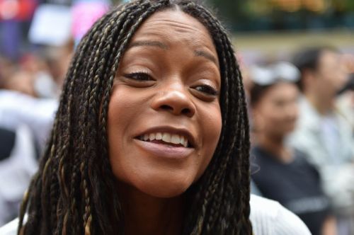 Naomie Harris Rally in Solidarity with Actors 4