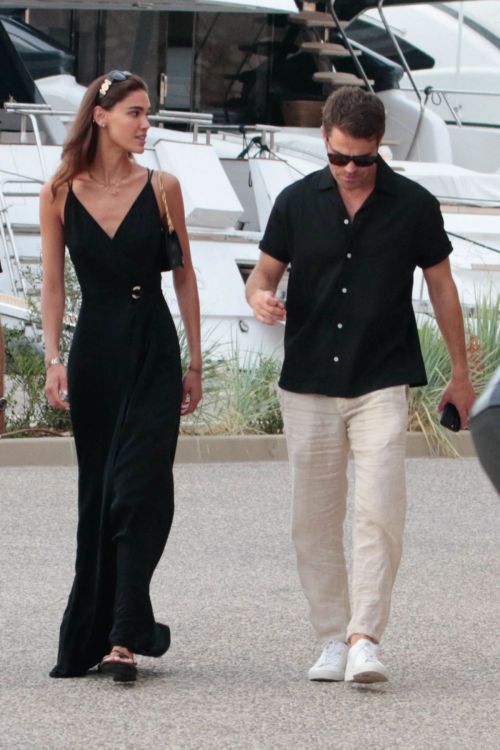 Natalie Kuckenburg and Paul Wesley Arrive at Harbor of Saint Tropez