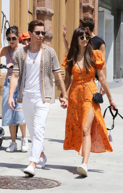Nina Dobrev and Shaun White out with their dog in New York 07/15/2023 1