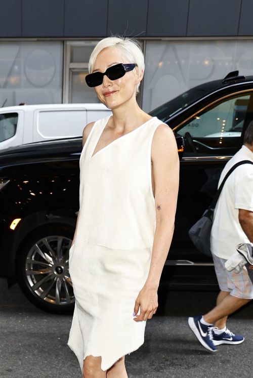 Pom Klementieff Spotted at CBS Morning in NYC 07/12/2023 3