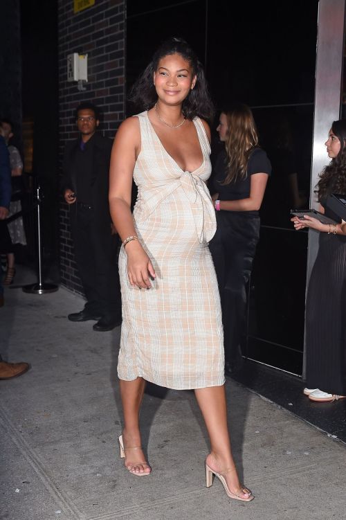 Pregnant Chanel Iman Arrives at Boom Boom Room for Expedia Event in NYC 1