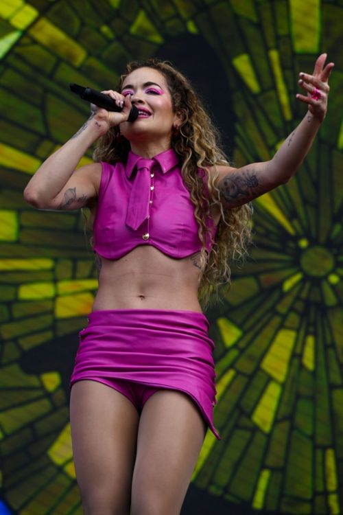 Rita Ora Performs at Gay Pride on Trafalgar Square Stage in London 07/01/2023 1