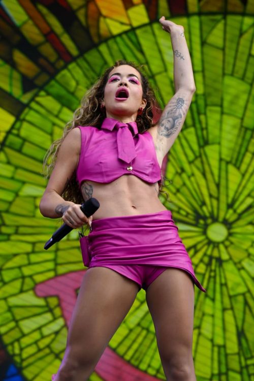 Rita Ora Performs at Gay Pride on Trafalgar Square Stage in London 07/01/2023 9