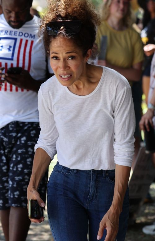 Sherri Saum at Picket Lines at Warner Brothers Studios in Burbank 4