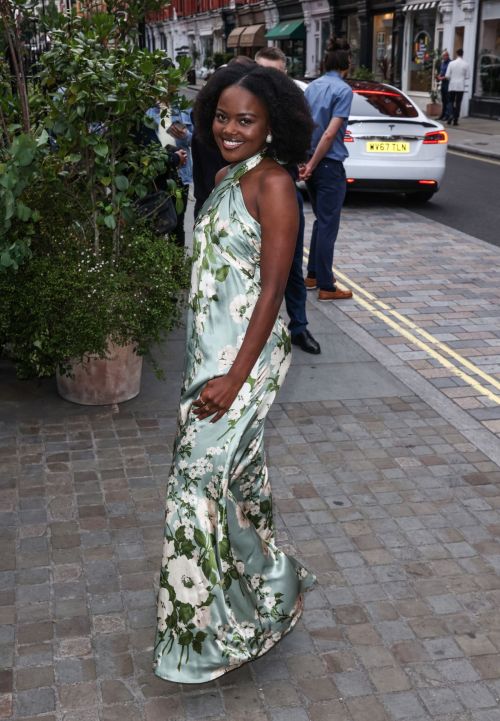 Sherrie Silver Arrives at British Vogue x Self-Portrait Summer Party in London 07/13/2023