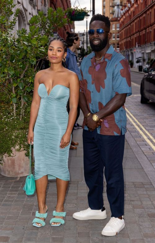 Tahirah Sharif arrives at British Vogue x Self-Portrait Summer Party in London 07/13/2023 1