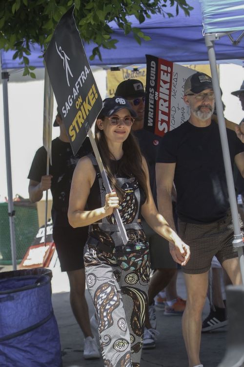 Alison Brie at SAG-AFTRA Actors Union Strike