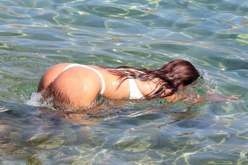 Anitta in White Bikini at Mykonos Beach 7