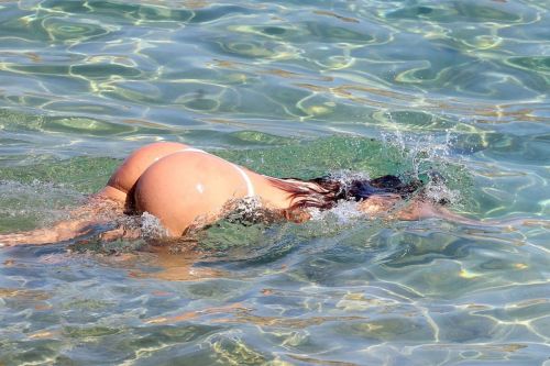 Anitta in White Bikini at Mykonos Beach 8