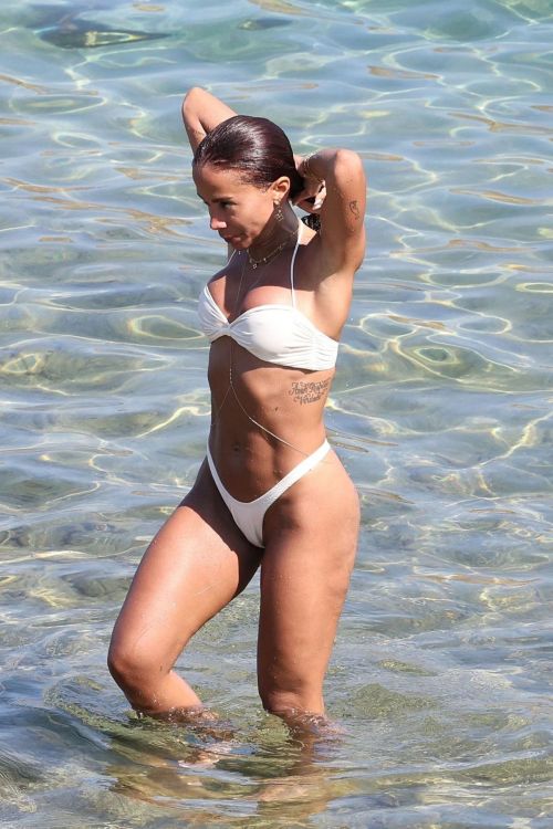 Anitta in White Bikini at Mykonos Beach 9