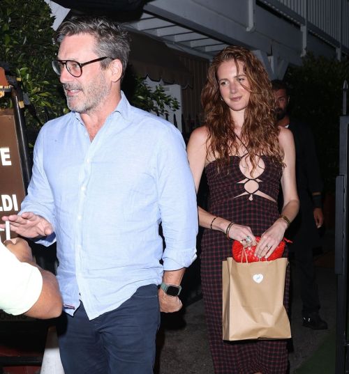 Anna Osceola and Jon Hamm at Giorgio Baldi 2