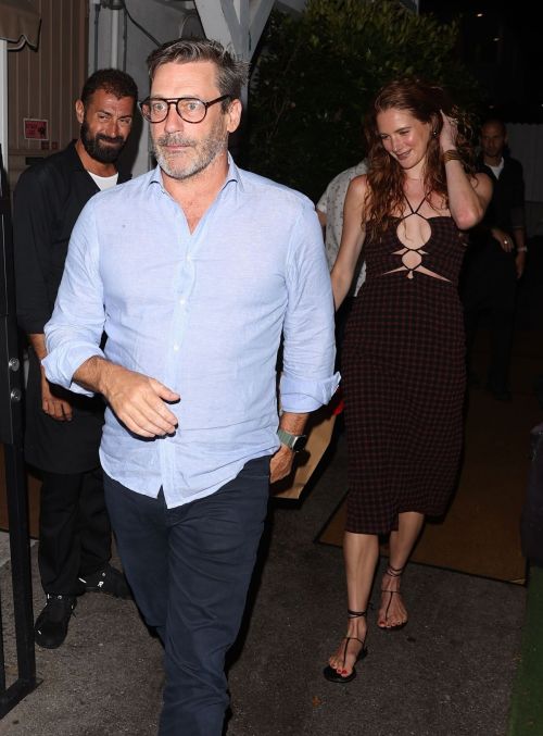 Anna Osceola and Jon Hamm at Giorgio Baldi 3