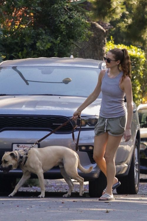 Anna Osceola Out with Her Dog in Los Feliz 1